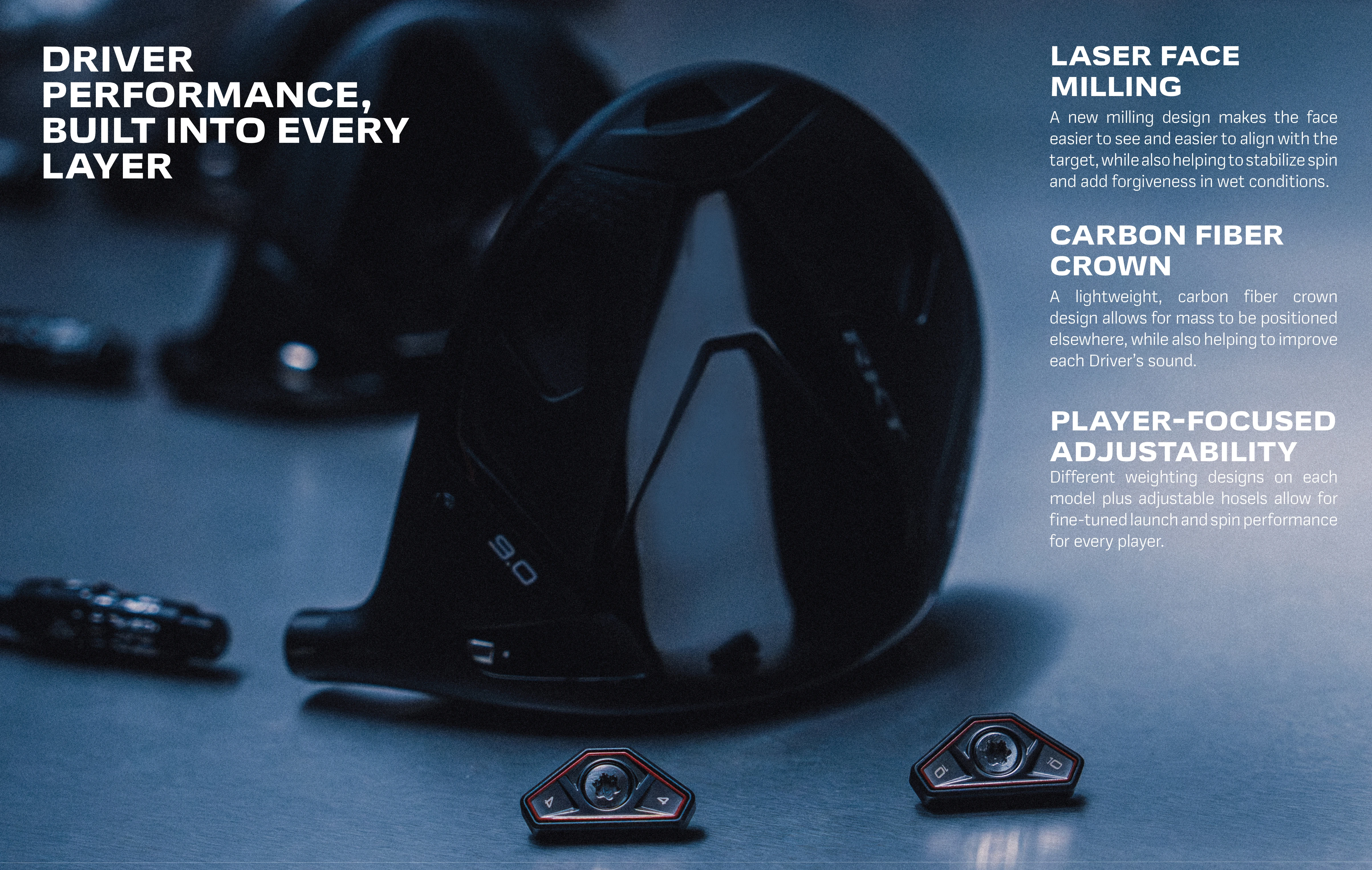 ZXi RKT driver sole plate and adjustable weights