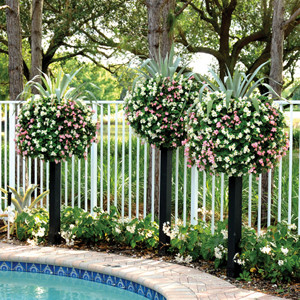 Wooden Post Border Column Trio Kit - Pamela Crawford Basket Planters