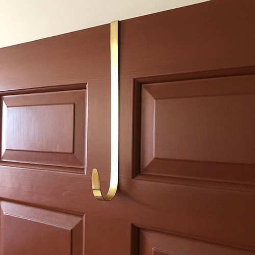 13 1/2 Inch Brass Plated Wreath Hanger