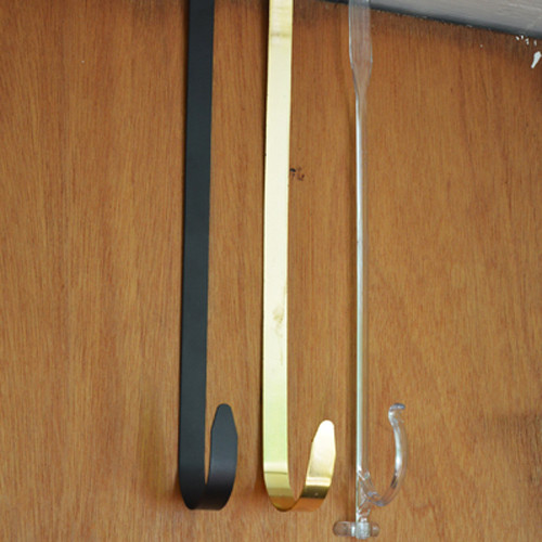 13 1/2 Inch Black Steel Wreath Hanger