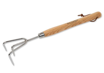 Long Handled Stainless 3-Prong Cultivator