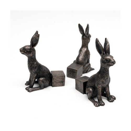 Small Hare Pot Feet (set of 3) -Antique Bronze
