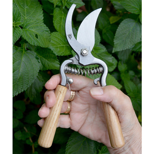 Razorsharp Wooden Handled Bypass Pruner - Kew S & J Razorsharp Wooden Handled Bypass Pruner - Kew S & J