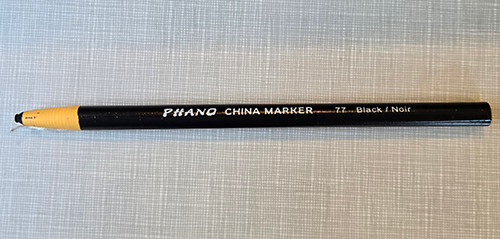 Black Marking Wax Pencil