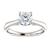 White Gold Round Solitaire Engagement Ring