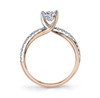 Interwoven Diamond Engagement Ring