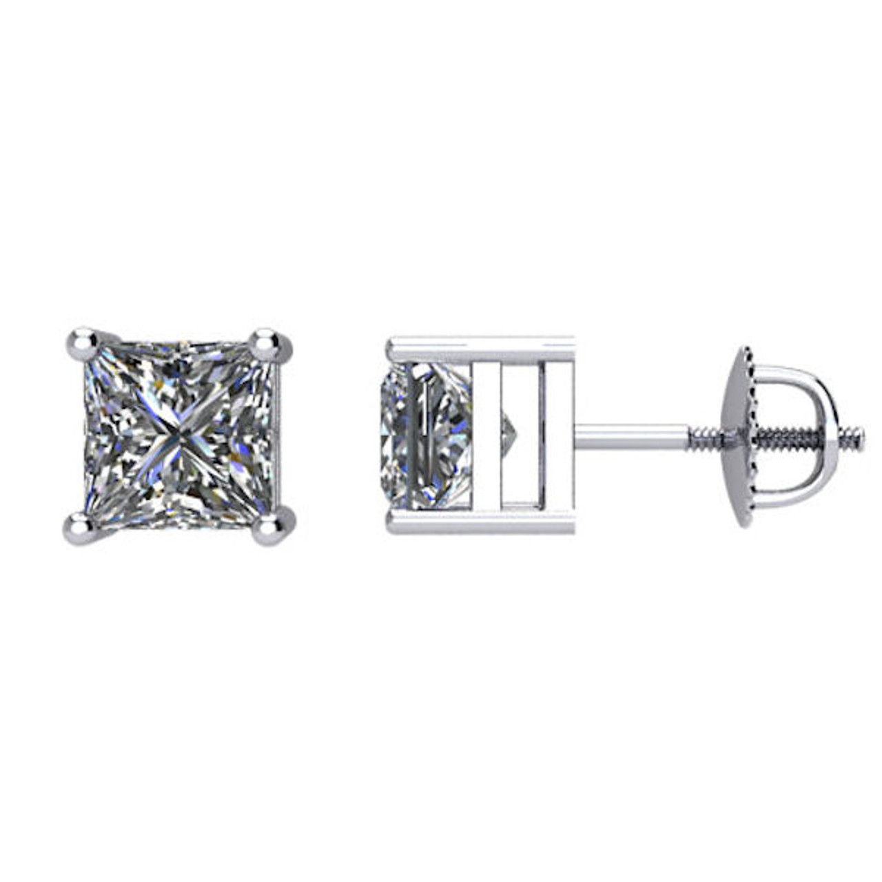 3.00 Ct. Tw. Lab Grown Diamond Stud Earrings