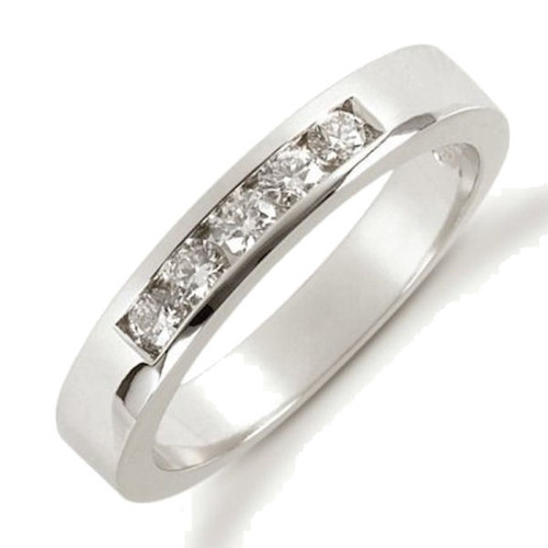 White Gold Diamond Anniversary Ring