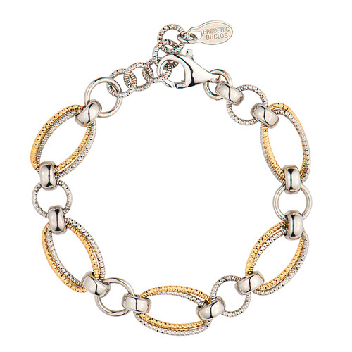 Sterling Silver with Yellow Gold Plated Lyra Bracelet