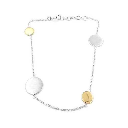Silver circular bracelet