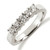 0.75 Ct Tw 5 stone diamond anniversary ring