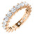 Rose Gold Asscher Cut Eternity Ring