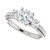 White Gold 3-Stone Diamond Engagement Ring