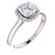 White Gold Halo Engagement Ring