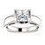 White Gold Diamond Accent Princess Engagement Ring