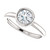 White Gold Diamond Round Engagement Ring