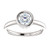 White Gold Diamond Round Engagement Ring