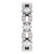 White Gold Princess Cut Twisted Eternity Ring