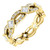 Yellow Gold Princess Cut Twisted Eternity Ring