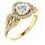 Yellow Gold Round Diamond Engagement Ring