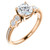 Rose Gold Round Diamond Engagement Ring