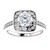 White Gold Halo Diamond Engagement Ring