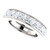 Platinum 7.2 ct tw Princess Cut Diamond Eternity Ring