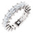 Platinum 4.3 ct tw Princess Cut Diamond Eternity Ring