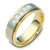 14Kt Two-Tone 5-Stone Princess Cut Diamond Wedding Ring