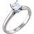 Cathedral Princess Cut Solitaire Engagement Ring