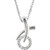 Hugs & Kisses Sterling Silver Diamond Necklace