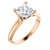 Rose Gold Princess Cut Solitaire Engagement Ring