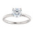 14Kt White Gold Rope Engagement Ring