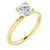 Yellow Gold Solitaire Rope Engagement Ring