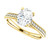 Yellow Gold Oval Diamond Engagement Ring