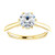 Solitaire 6-Prong Engagement Ring Top View