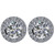Halo, 2.5 CT TW Diamond Stud Earrings