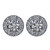 Halo, 3/8 CT TW Diamond Stud Earrings