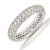 Platinum 3-row 1.70 ct tw Diamond Eternity Ring