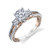 0.66 Diamond Rose & White Gold Engagement Ring