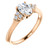Rose Gold Oval Engagement Ring