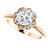 Rose Gold Petal Engagement Ring