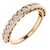 Rose Gold Round Diamond Anniversary Ring