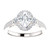 Oval Halo Engagement Ring