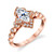 Marquise Rose Gold Floral Vintage Ring