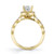 Yellow Gold Engagement Ring Side View