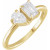 14K Two-Stone 1CTW Lab-Grown Diamond Engagement Ring 