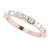 1/2 CTW Diamond Anniversary Band with Princess and Baguette Cuts