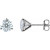 1 1/4 CTW Martini-Set Lab Grown Diamond Stud Earrings