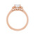 Semi-Halo Oval Diamond Engagement Ring 